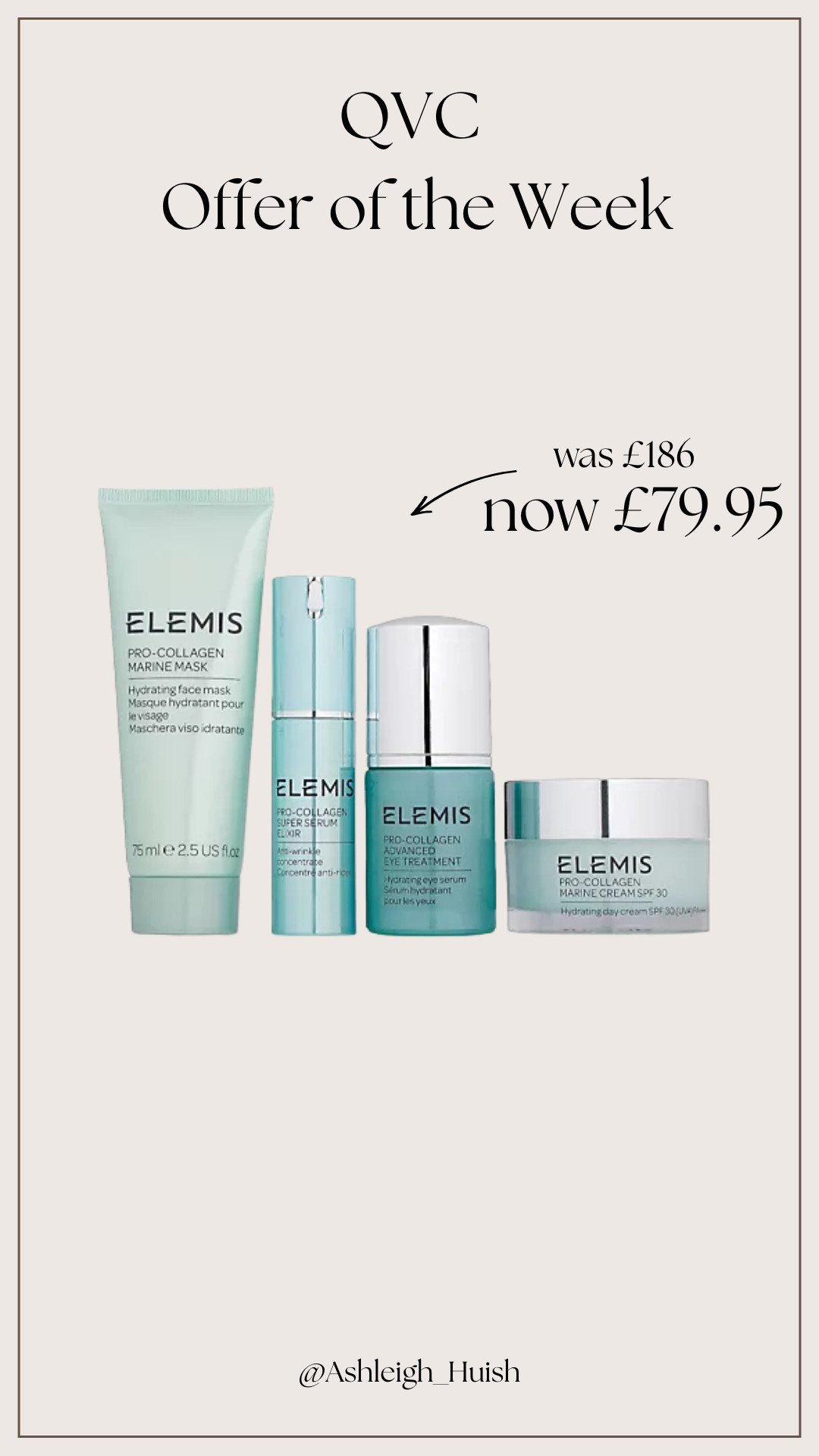 QVC Offer of the Week, save £106.05 on this Elemis set  

 #LTKeurope #LTKtravel #LTKbeauty