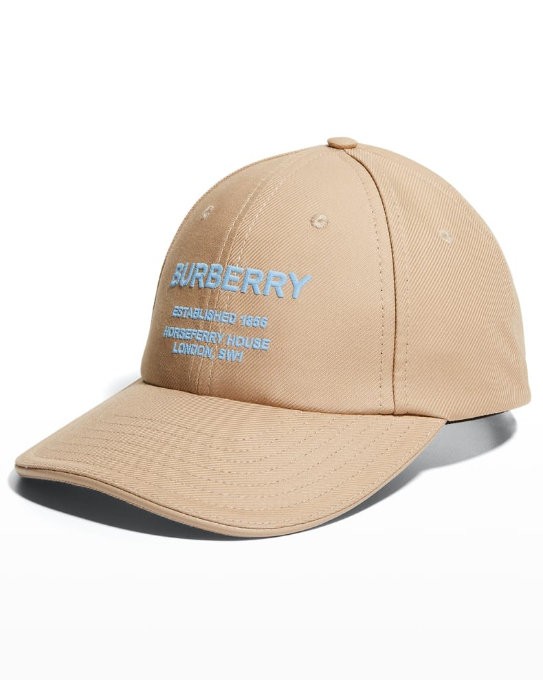 Burberry Horseferry Motif Baseball Cap | Neiman Marcus