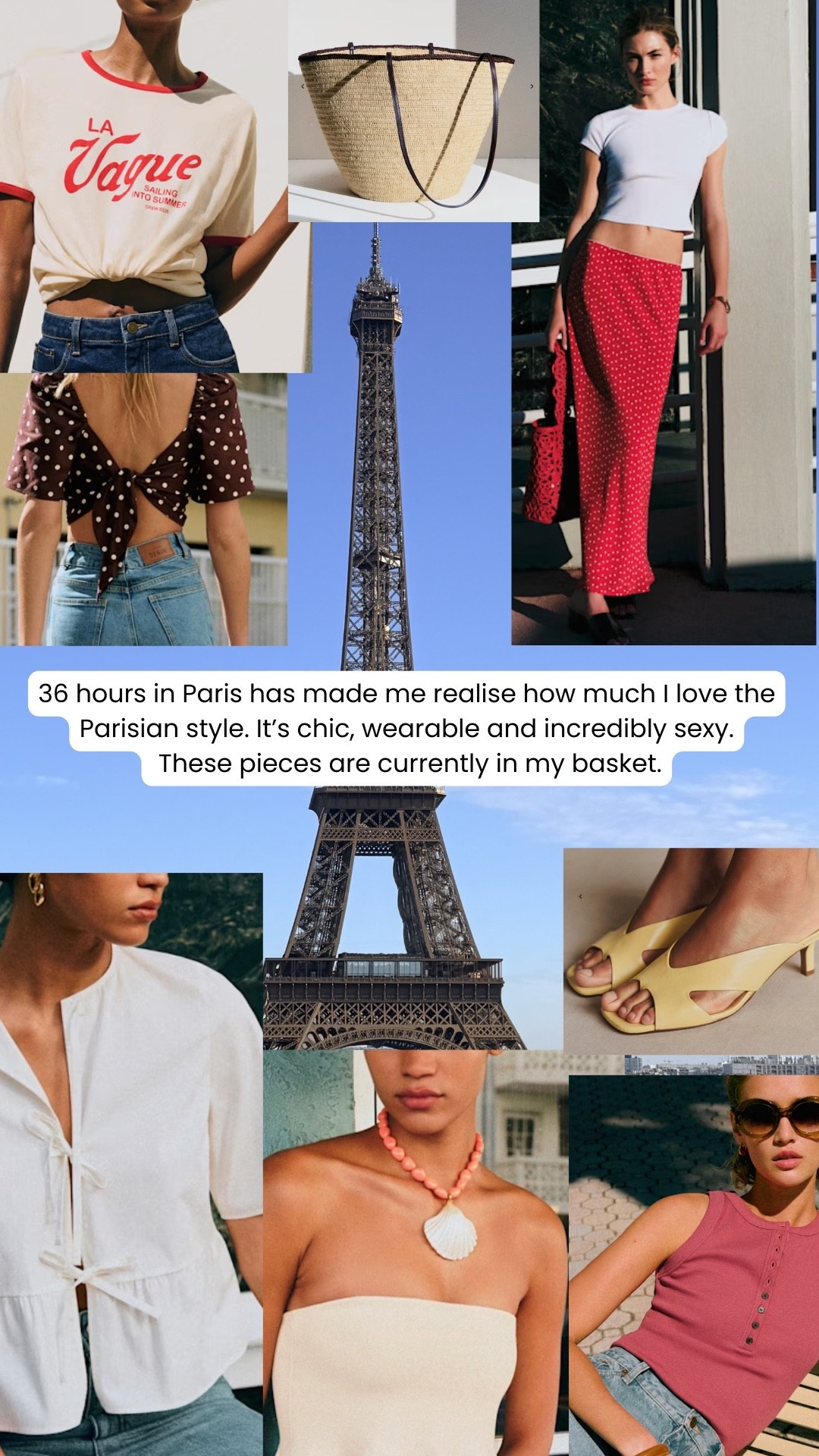 36 hours in Paris and I’m craving the simplicity of French style - this is what’s in my basket 

#LTKhaul #LTKOver40 #LTKspring