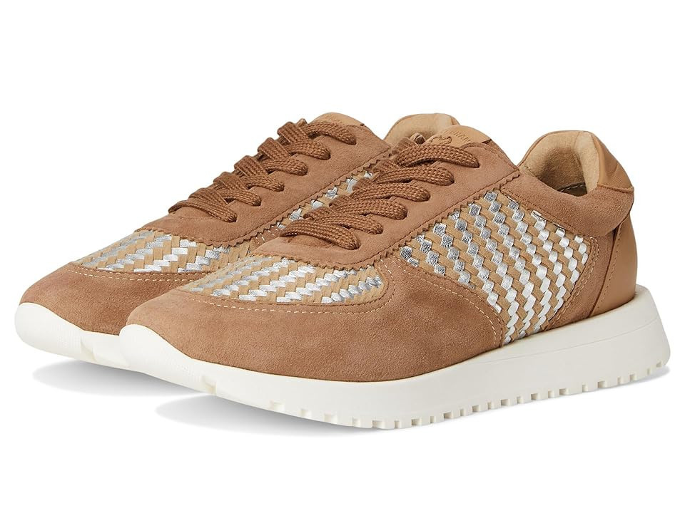 Lucky Brand Deva Woven Leather Sneaker Women's Shoes Tan : 5.5 B - Medium | Zappos
