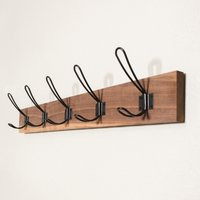 Solid Walnut Coatrack, Coat Rack Wall Mount, Farmhouse Towel Rack, Entryway Coatrack Rustic Home Dec | Etsy (US)