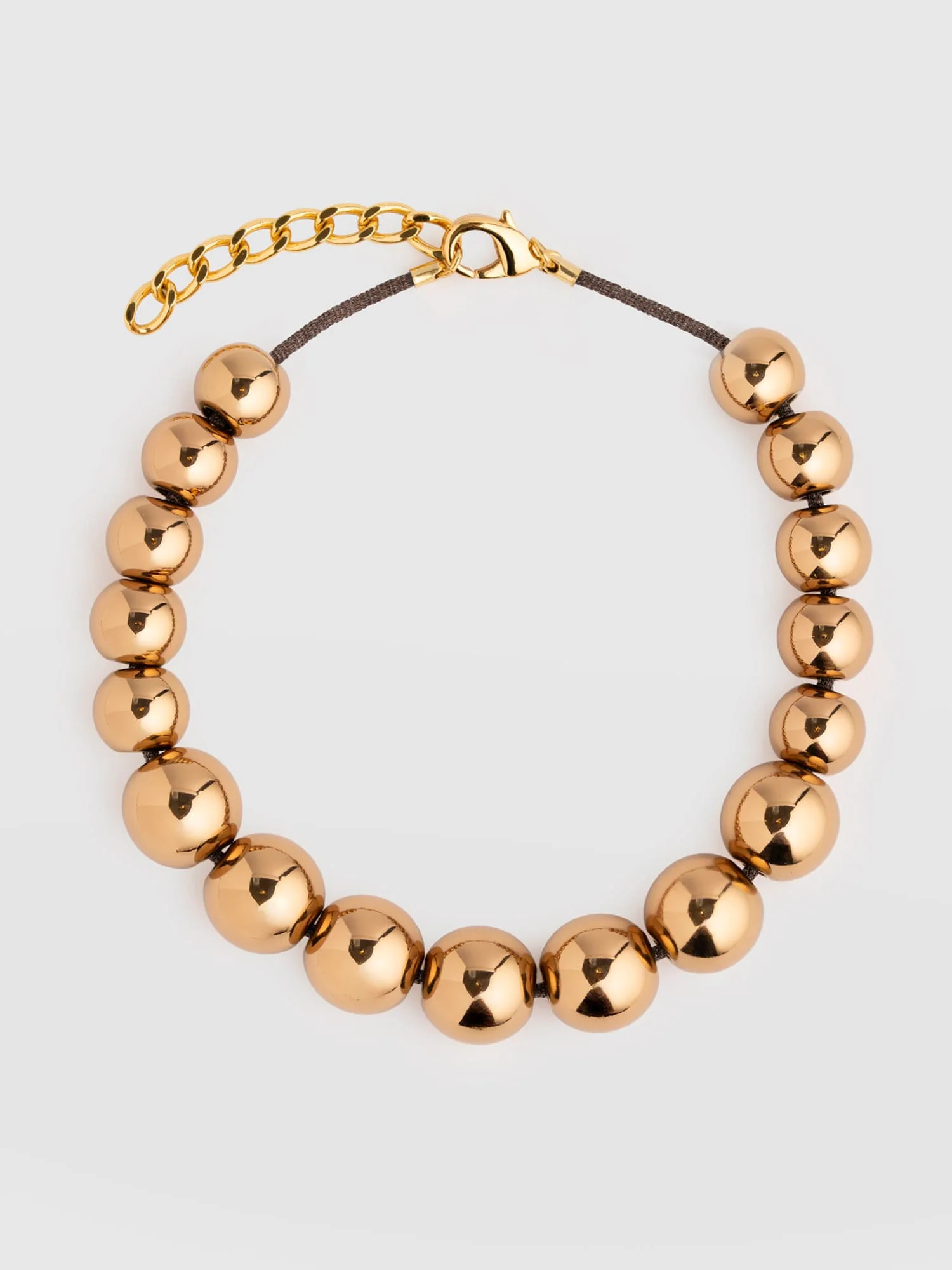 Beaded Necklace - Bronze | Saint + Sofia UK