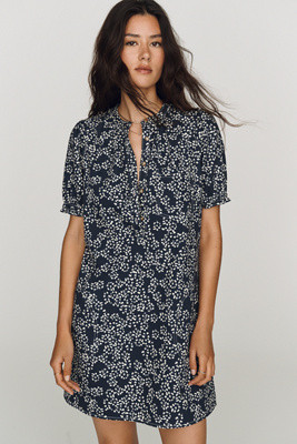 Aly Puff-Sleeve Mini Dress by Pilcro | Anthropologie (US)