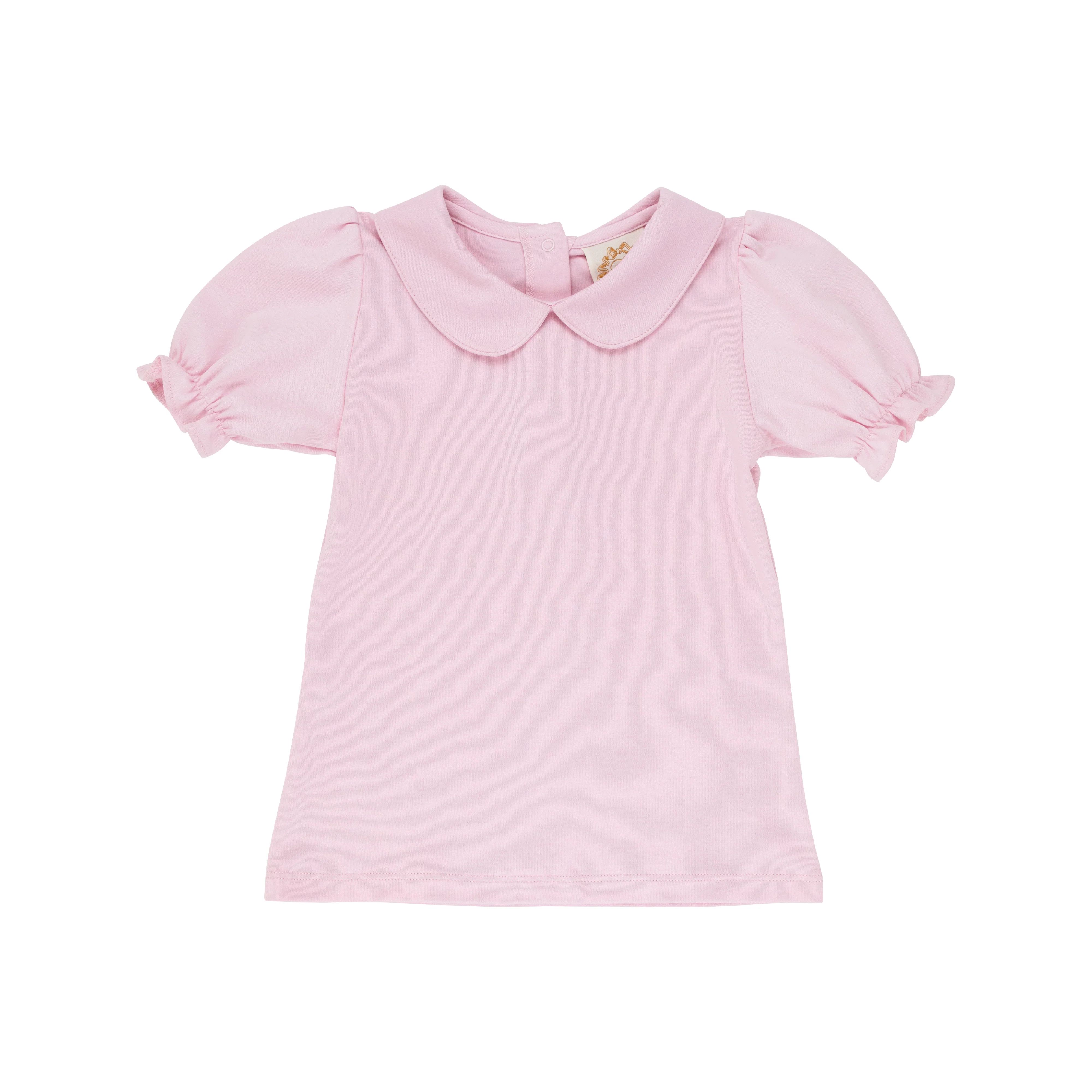 Maude's Peter Pan Collar Shirt & Onesie - Palm Beach Pink | The Beaufort Bonnet Company