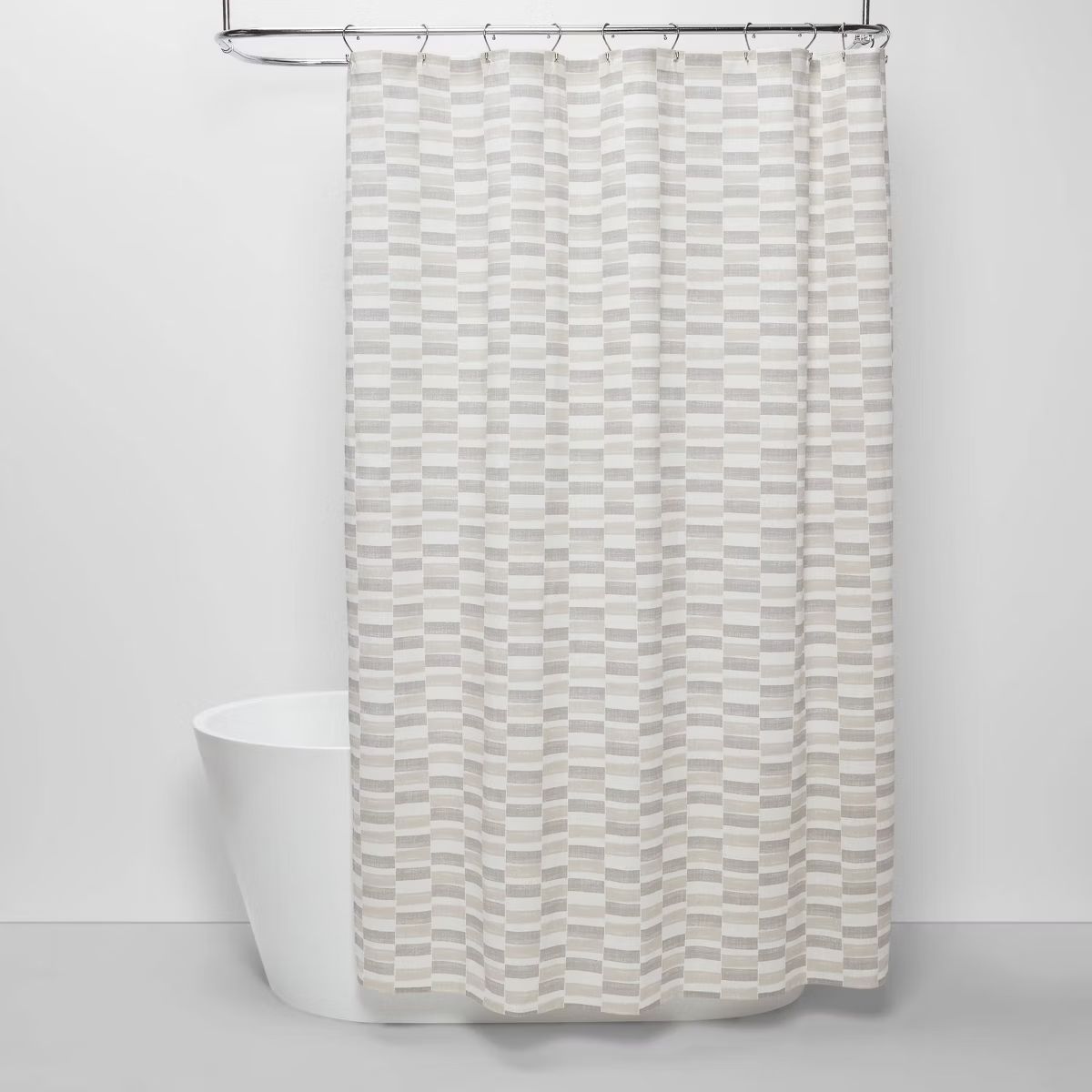 Colorblock Shower Curtain Gray - Threshold™ | Target