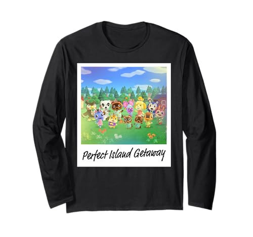 Animal Crossing: New Horizon Perfect Island Getaway Photo Long Sleeve T-Shirt | Amazon (US)