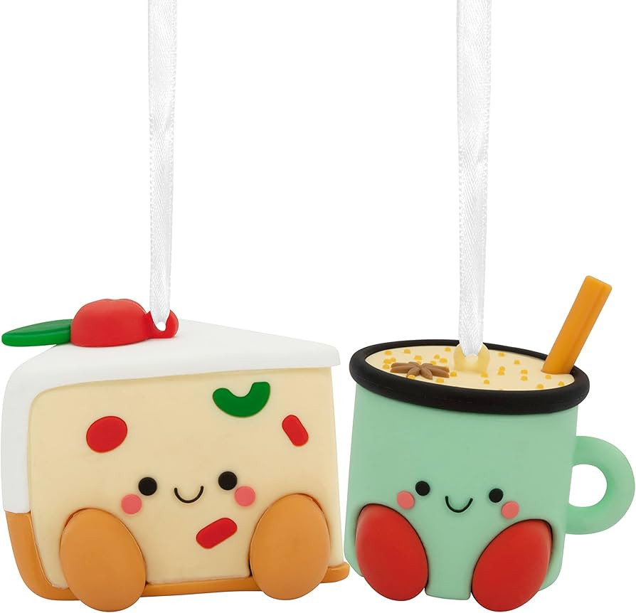 Hallmark Better Together Fruitcake and Eggnog Magnetic Christmas Ornaments, Set of 2, Shatterproo... | Amazon (US)