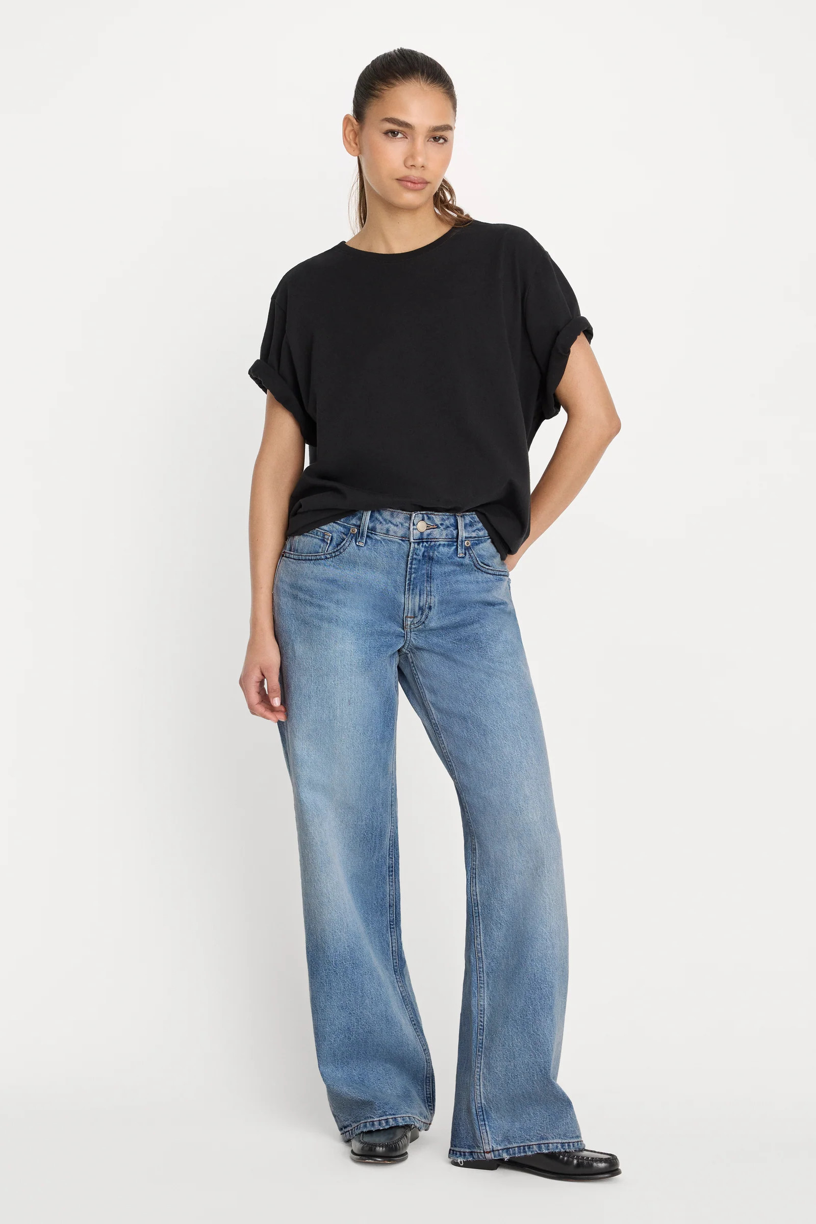 VINTAGE LOW LOOSE JEANS | INDIGO1224 | Good American