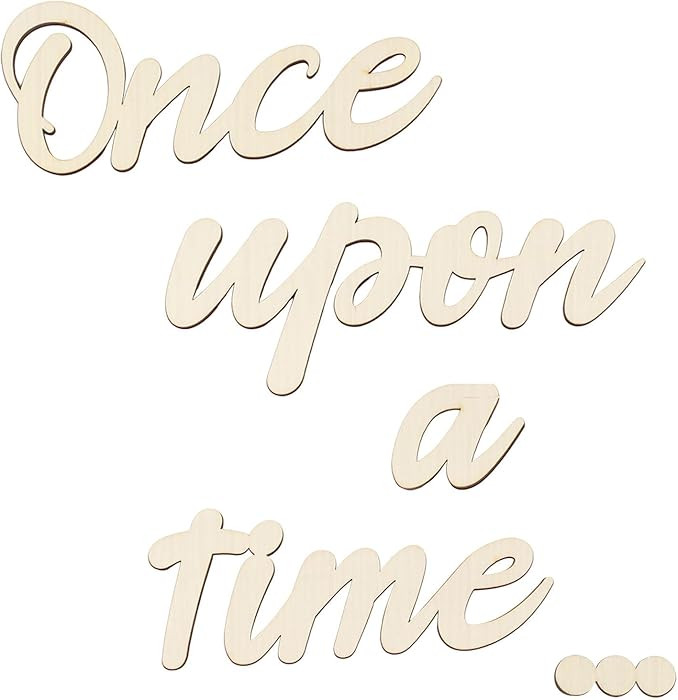 Once Upon a Time Sign Nursery Decor Once Upon a Time Wood Sign Wall Decor for Reading Corner Kids... | Amazon (US)
