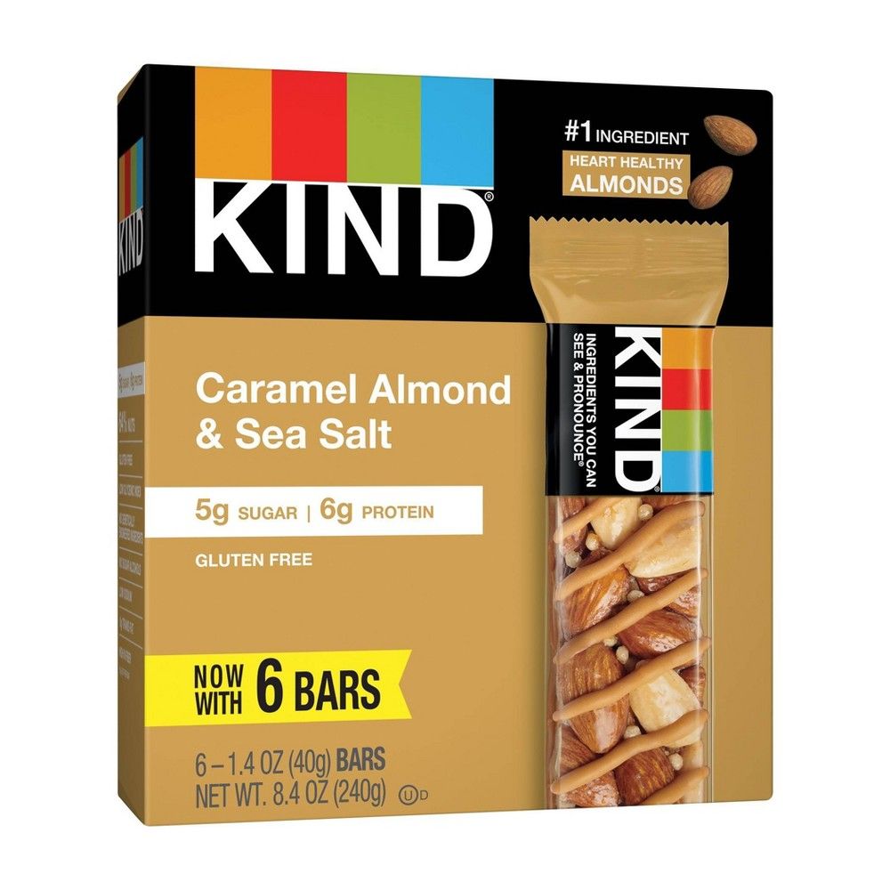 KIND Caramel Almond & Sea Salt Bars - 8.4oz/6ct | Target