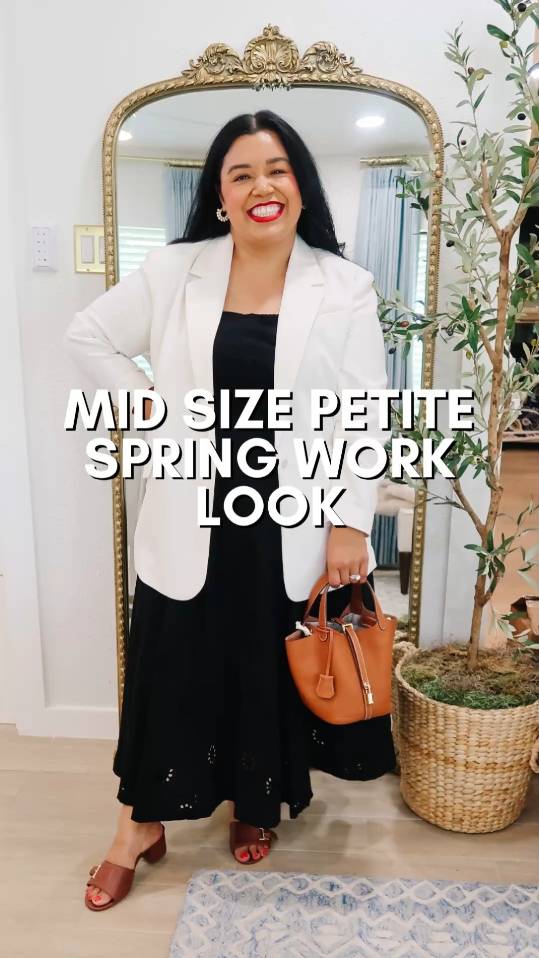  It’s Spring and almost Summer and I love this black eyelet dress from Walmart. #WalmartFashion 

💖I’m wearing a size Large. It’s sleeveless and fully lined and 100% cotton. 

💖I paired my dress with some cognac low heels from Lane Bryant that were gifted to me along with my cream blazer from Abercrombie. 

💖 Also how cute is this cognac bag from the TikTok shop 👀 It’s giving luxury at a fraction of the cost! 

#LTKWorkwear #LTKPetite #LTKMidsize