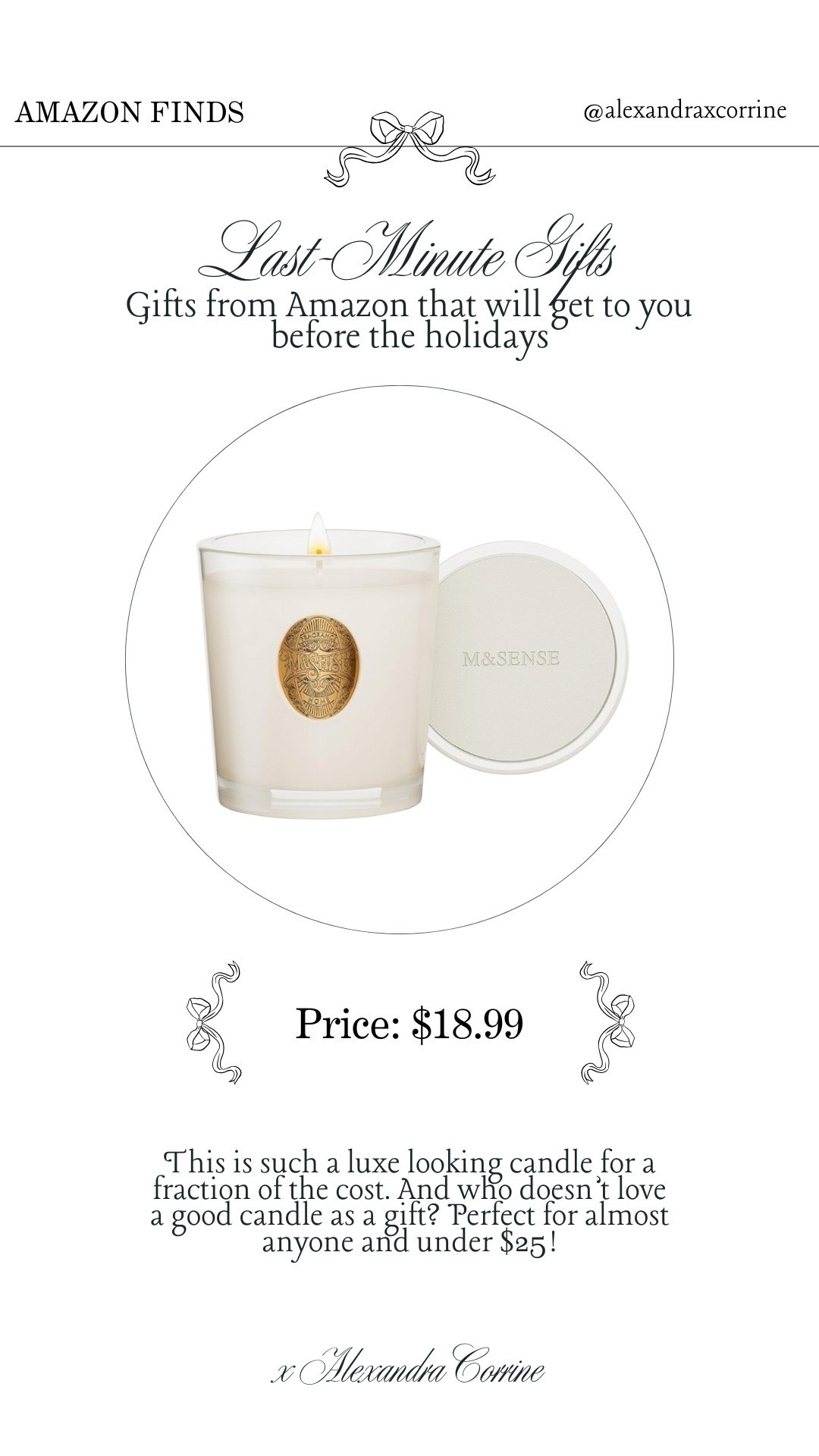 Last-minute gift ideas from Amazon 

Amazon finds, Christmas gift guide, holiday gift ideas, last minute gift ideas, chic gift guide, bougie on a budget, candle

#LTKGiftGuide #LTKHoliday #LTKFindsUnder50