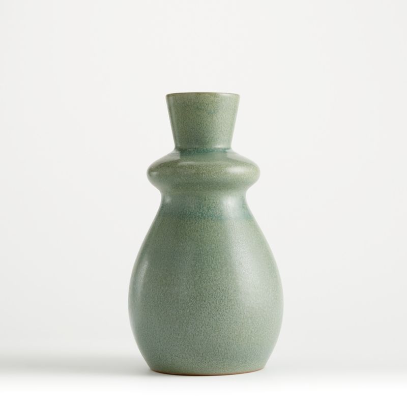 Mireya Pale Green Vase + Reviews | Crate and Barrel | Crate & Barrel