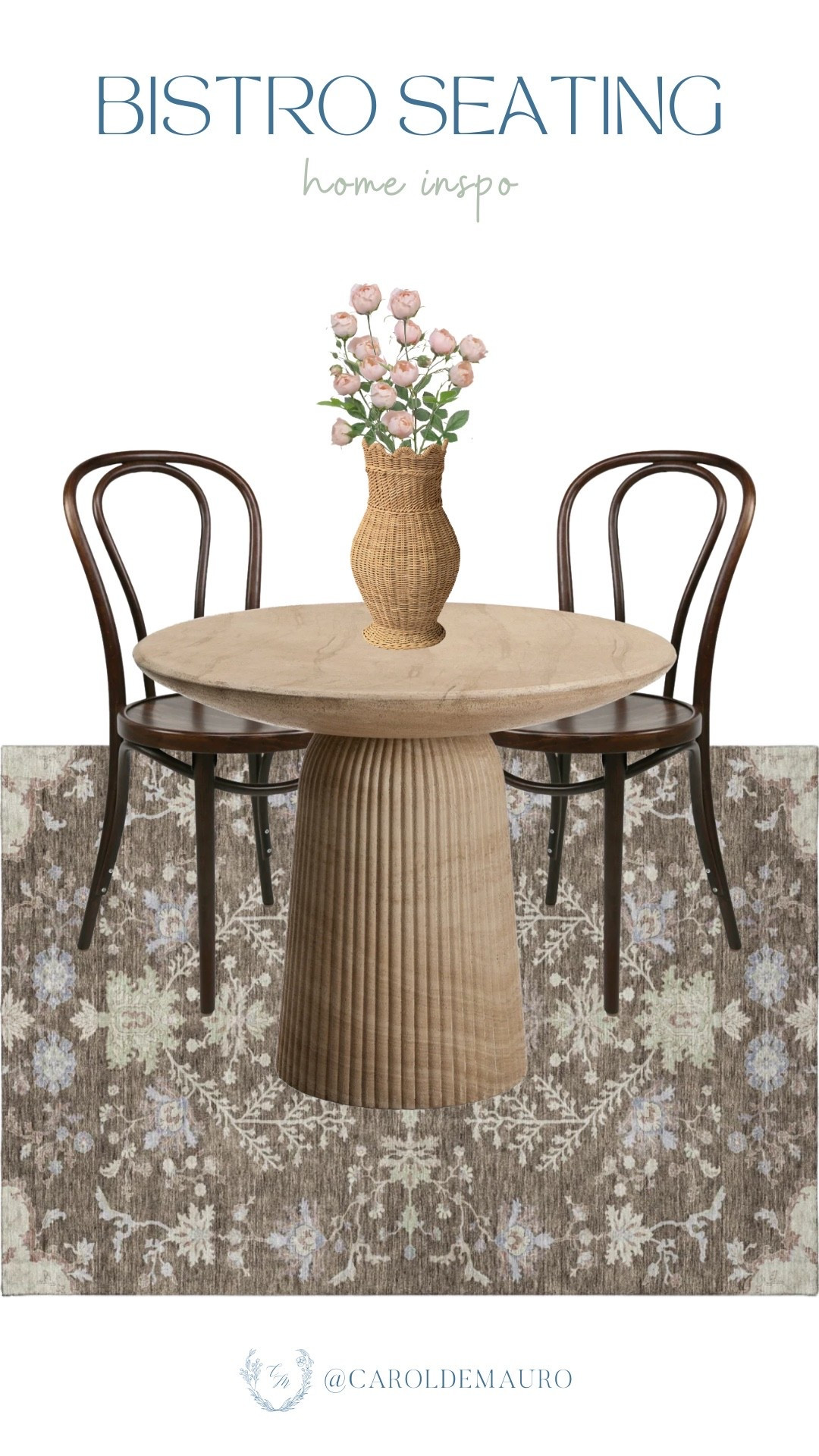 Bring a touch of Parisian charm to your home with this effortless Bistro seating setup! The combination of a fluted pedestal table and classic dark wood cafe chairs creates a timeless nook perfect for morning coffee or an intimate dinner.

kitchen space, morning ritual, neutral decor, interior styling, furniture finds, hygge home, coffee corner, home refresh

#LTKSeasonal #LTKHome #LTKU