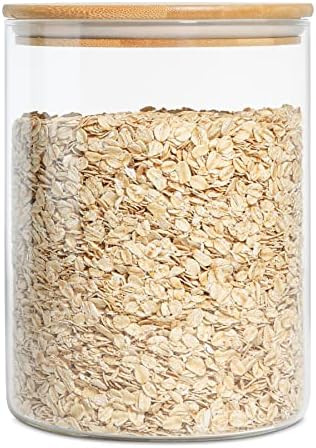 ComSaf Glass Jar with Airtight Lid (101FL OZ/3 Liter), Large Glass Food Storage Container with Ba... | Amazon (US)