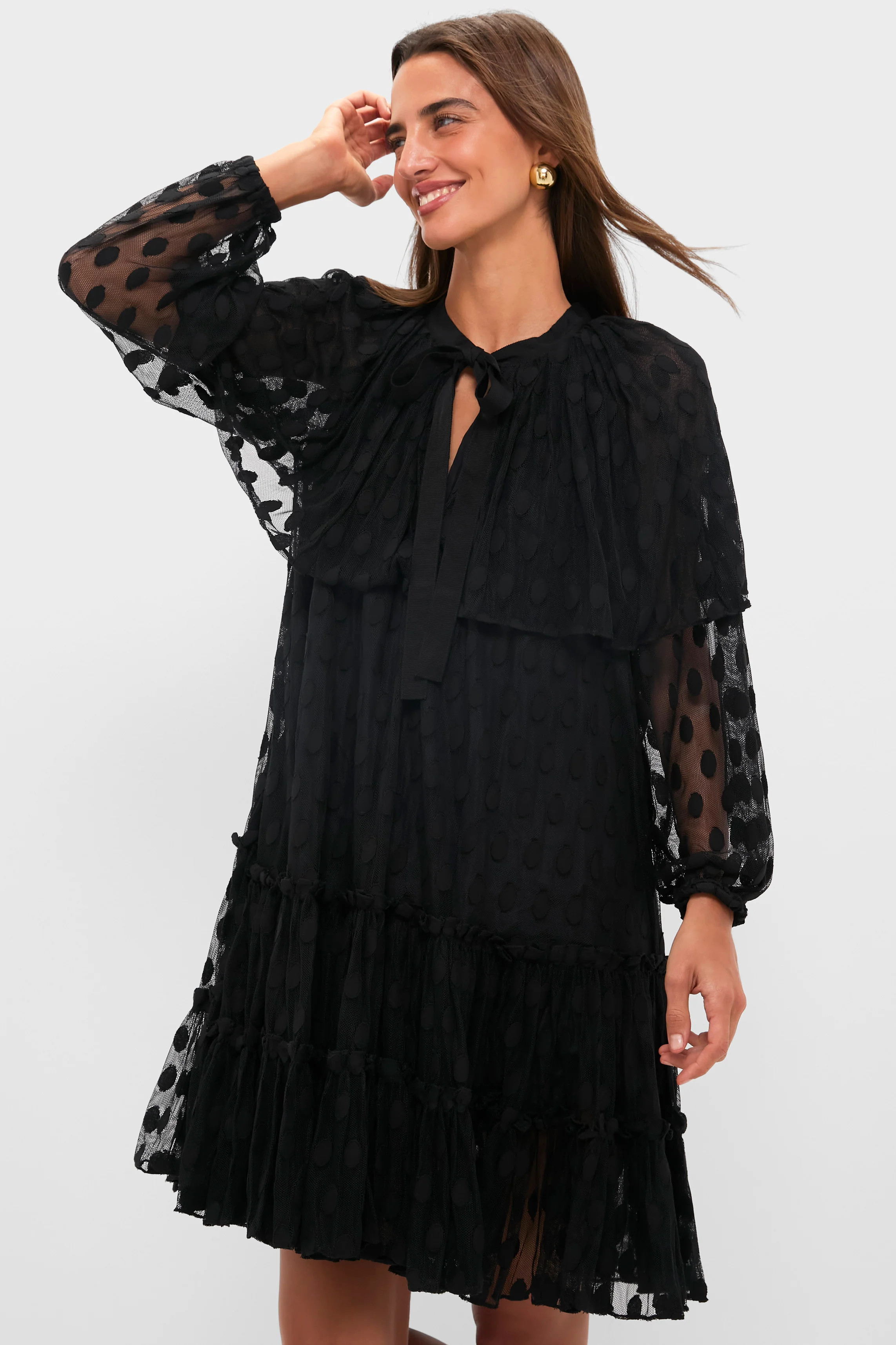 Noir Audette Lace Long Sleeve Mini Dress | Tuckernuck (US)