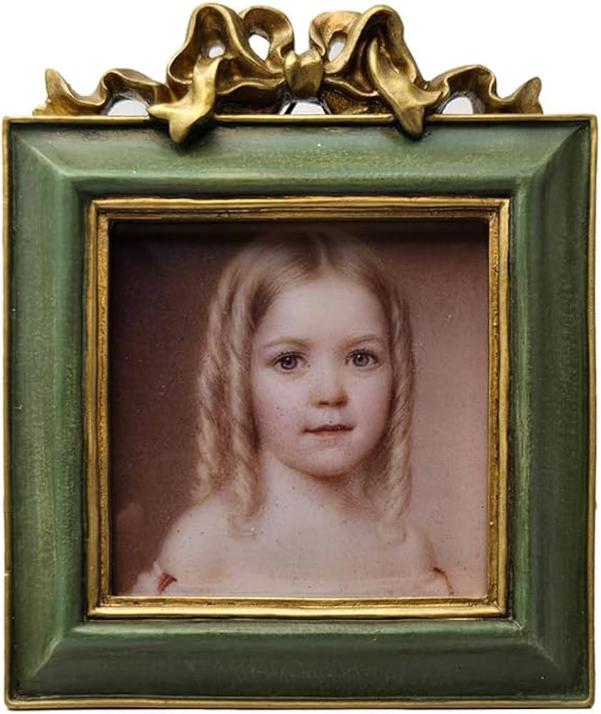 SYLVIA'S SHOP 3x3 Small Vintage Picture Frame, Mini Antique Ornate Square Photo Frame, for Tablet... | Amazon (US)