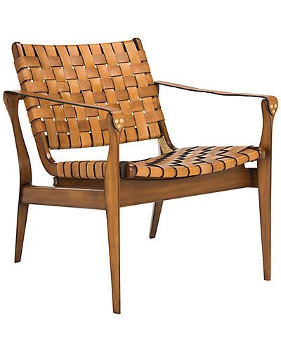Safavieh Couture Dilan Leather Safari Chair | Ruelala