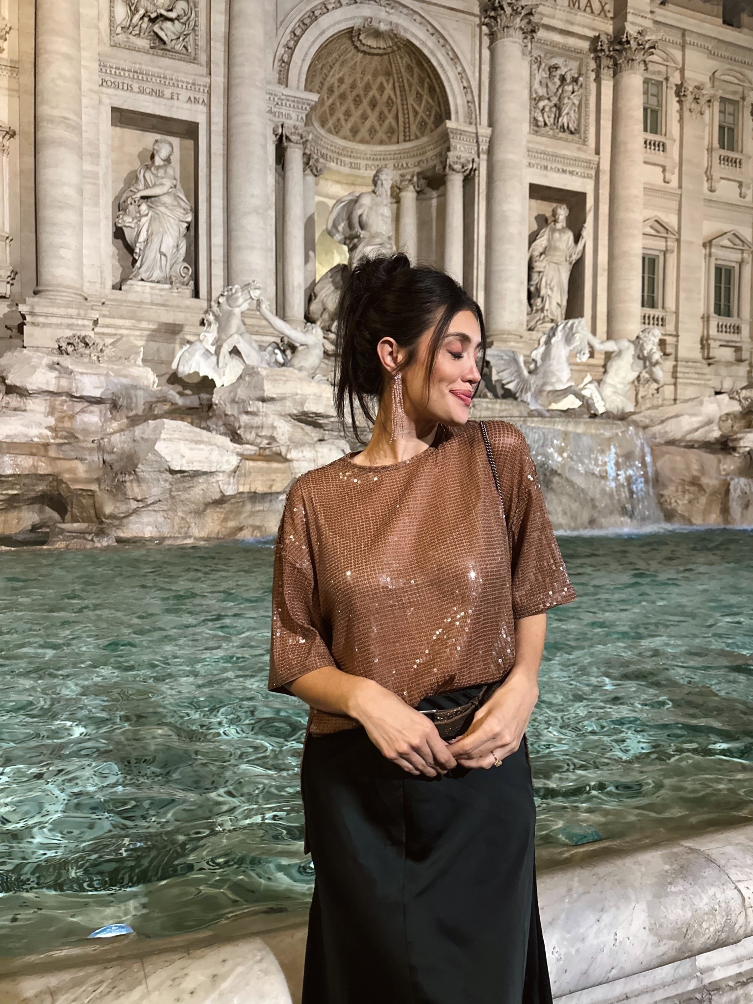 Sequin top outfit 

Sequin short sleeve shirt, oversized sequin top, green skirt outfit, satin maxi skirt, dark green satin maxi skirt, rose gold top, rose gold and green outfit, Rome outfit, Europe outfit, going out outfit, date night outfit, dinner date outfit. Travel outfit, maxi skirt outfit, updo outfit, messy bun outfit, winter outfit, winter going out outfit, holiday party outfitt

#LTKootd #LTKFindsUnder100 #LTKHoliday