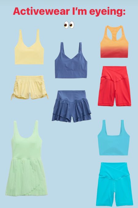 Activewear I’m eyeing !!! All of these styles from Aerie are SO cute 