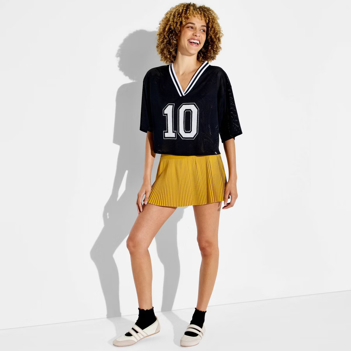 Women's High-Rise Pleated Skort - JoyLab\u2122 Dark Gold XS | Target