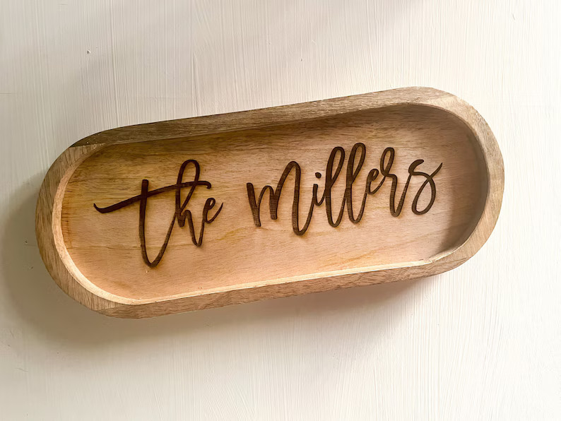 Personalized Entryway Tray, Personalized Tray, Personalized Bathroom Tray | Etsy (US)