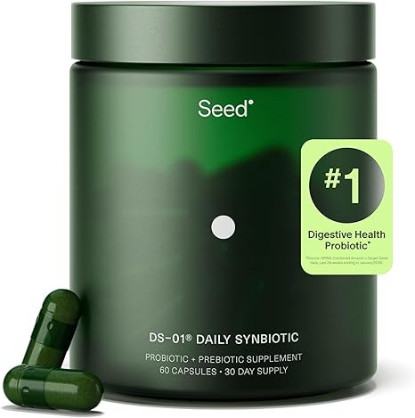 Seed DS-01 Daily Synbiotic - Prebiotic and Probiotic for Women & Men - Digestive Health, Gut Heal... | Amazon (US)