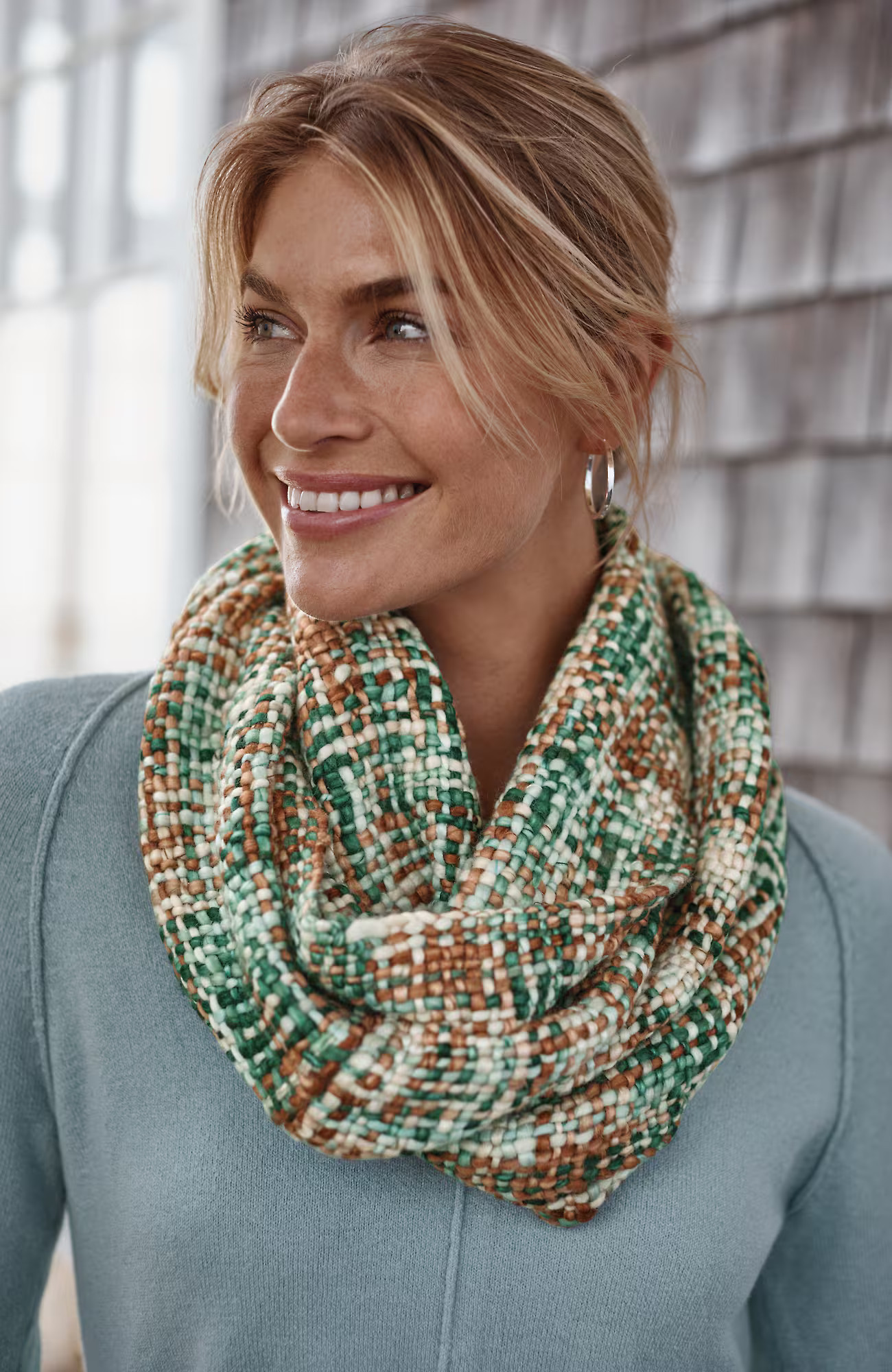 Woven Textured Infinity Scarf | J. Jill