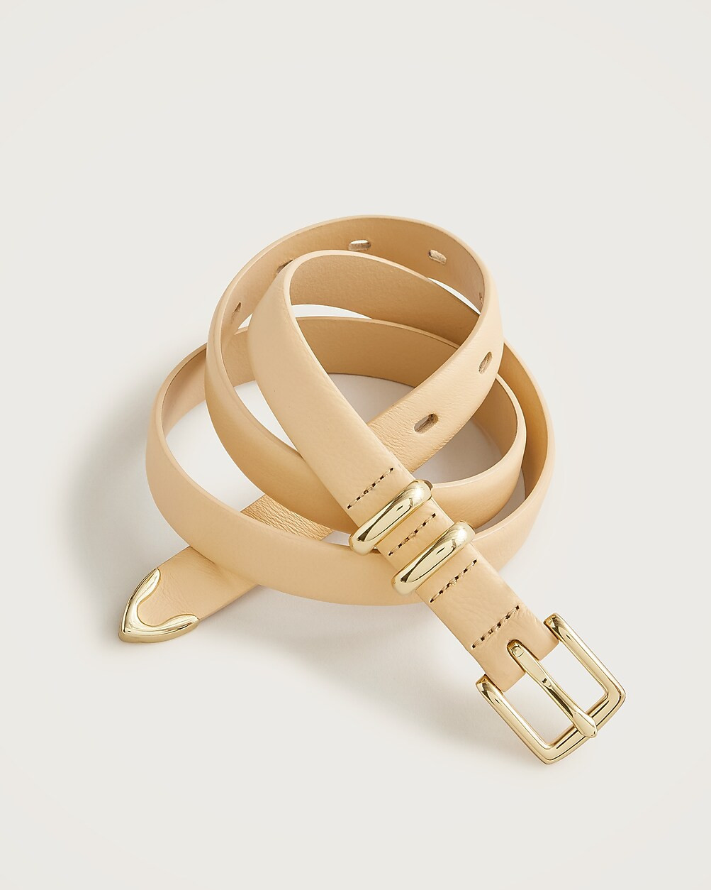 Thin leather belt | J. Crew US