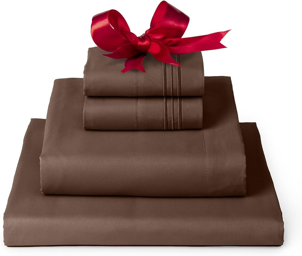 Mellanni King Sheets Set - 4 PC Iconic Collection Bedding Sheets & Pillowcases - Hotel Luxury, Ex... | Amazon (US)