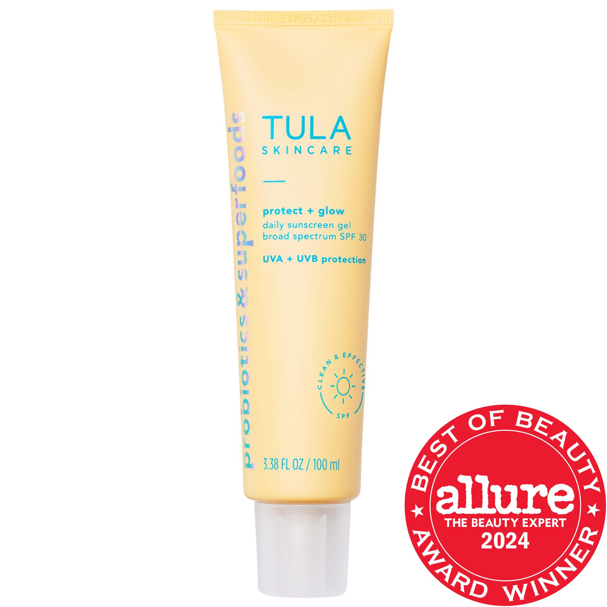 TULA Skincare Protect + Glow Daily Sunscreen Gel Broad Spectrum SPF 30 3.38 oz / 100 mL | Sephora (US)