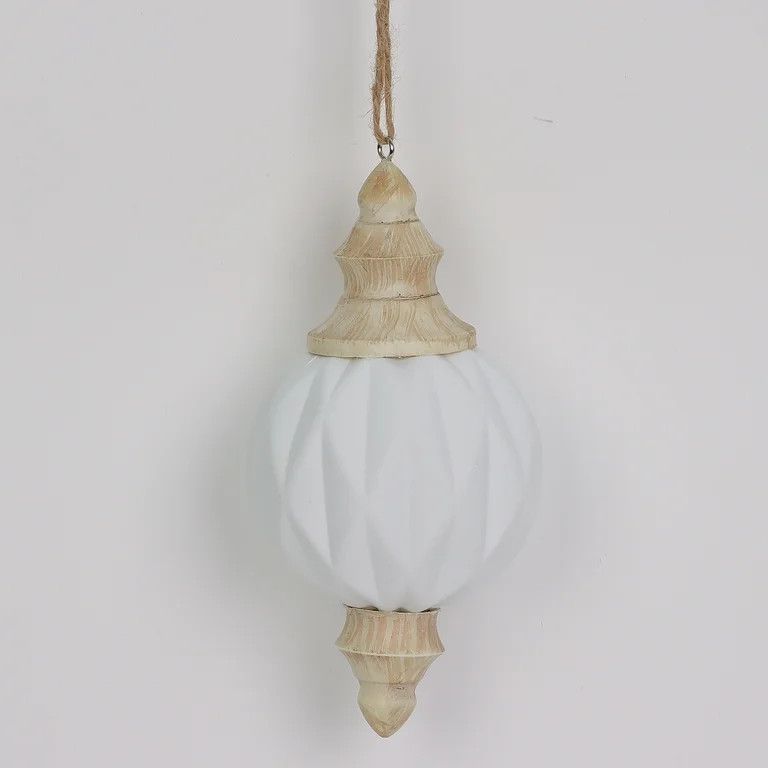 White Finial Ornament, 6", by Holiday Time | Walmart (US)