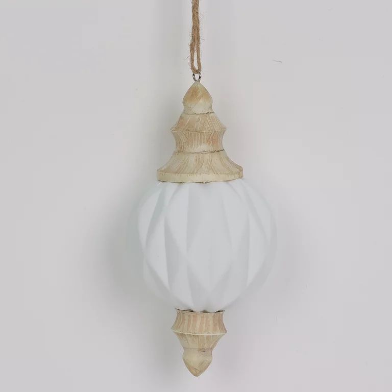 White Finial Ornament, 6", by Holiday Time | Walmart (US)