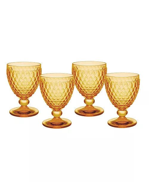 Villeroy & Boch Boston Goblets, Set of 4 - Macy's | Macy's