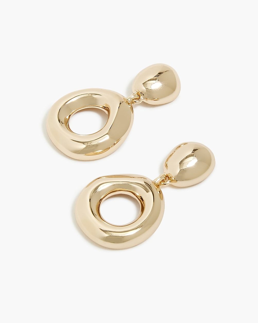 Sculptural metal drop earrings | J.Crew Factory