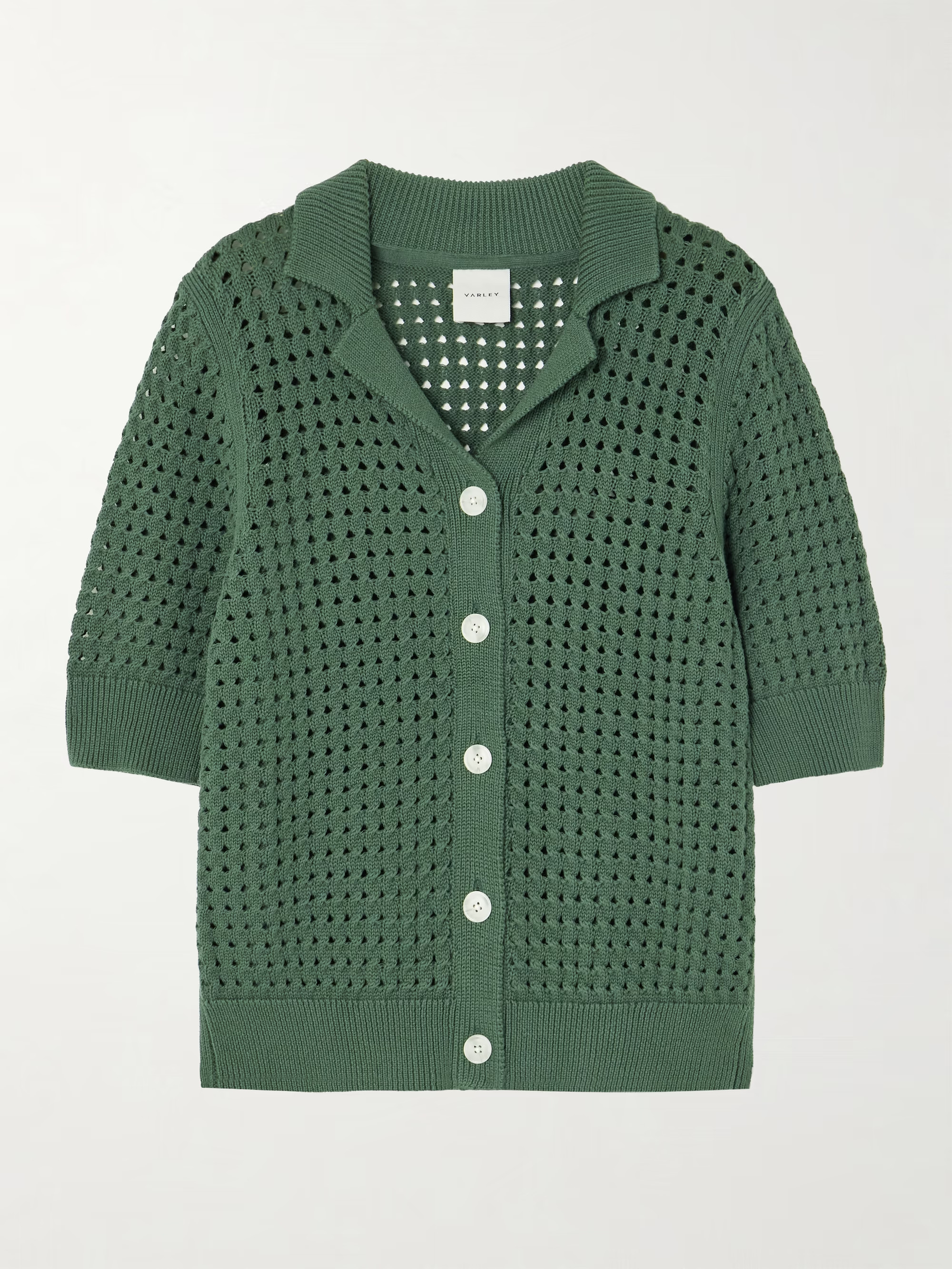 Ellie open-knit cotton shirt | NET-A-PORTER (US)