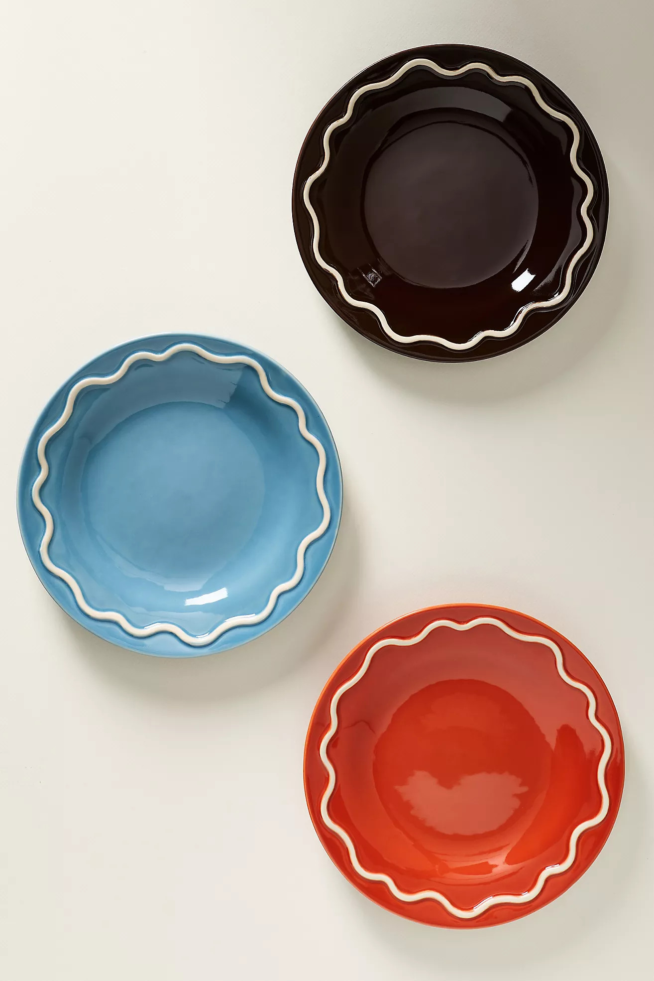 Lucie Portuguese Stoneware Dinner Plates, Set of 4 | Anthropologie (US)