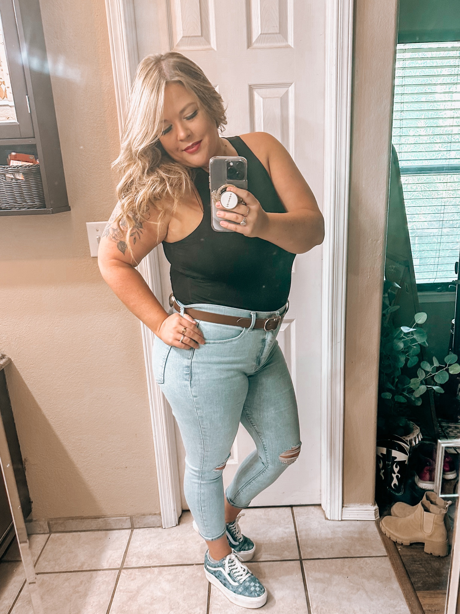 My go-to, everyday, working, curvy mom fit. Also, platform Vans or bust  

#LTKmidsize