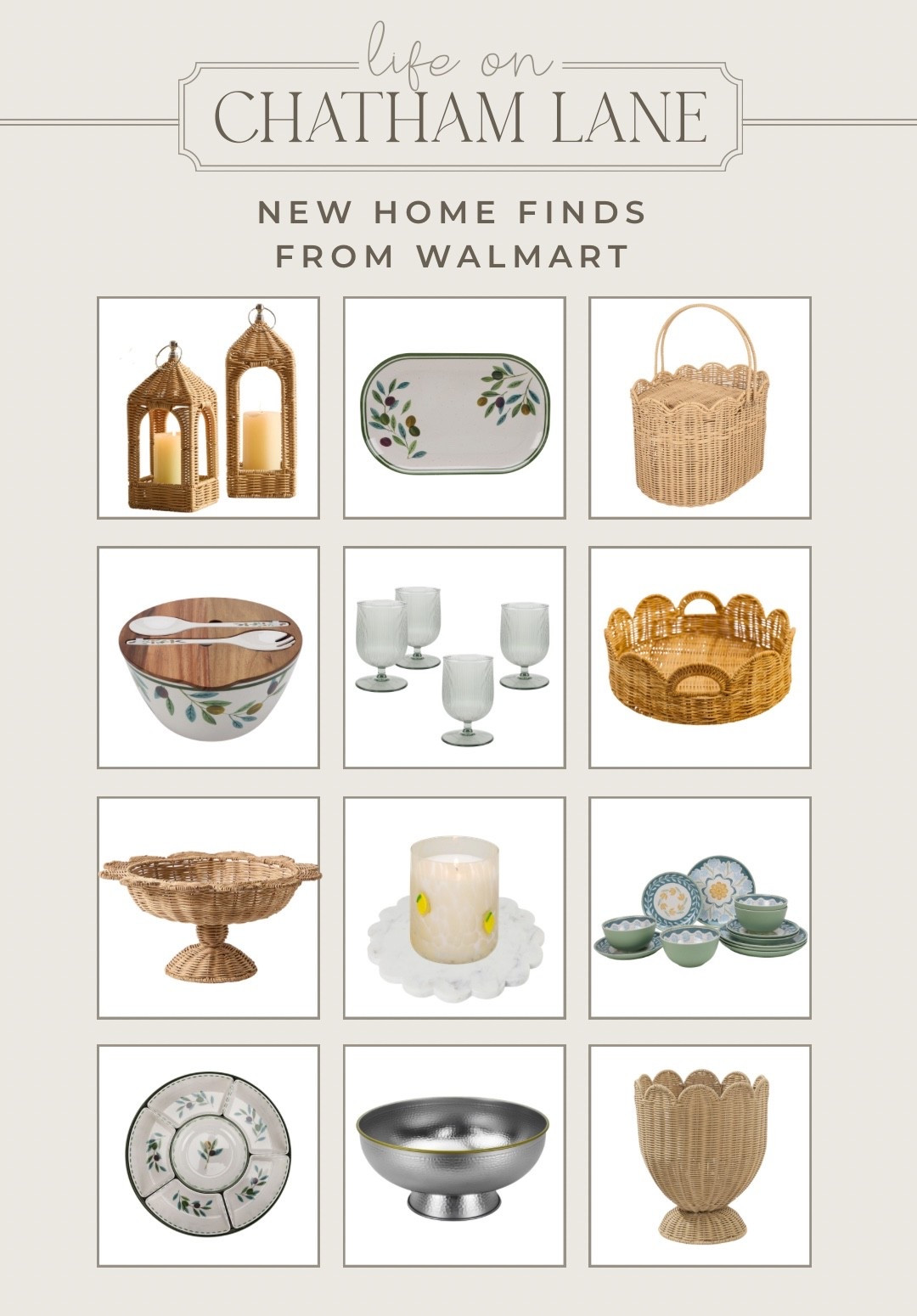 New at Walmart!  The prettiest hosting finds and entertaining essentials!  Love all of the new My Texas House rattan pieces! 🤎

#LTKSeasonal #LTKHome