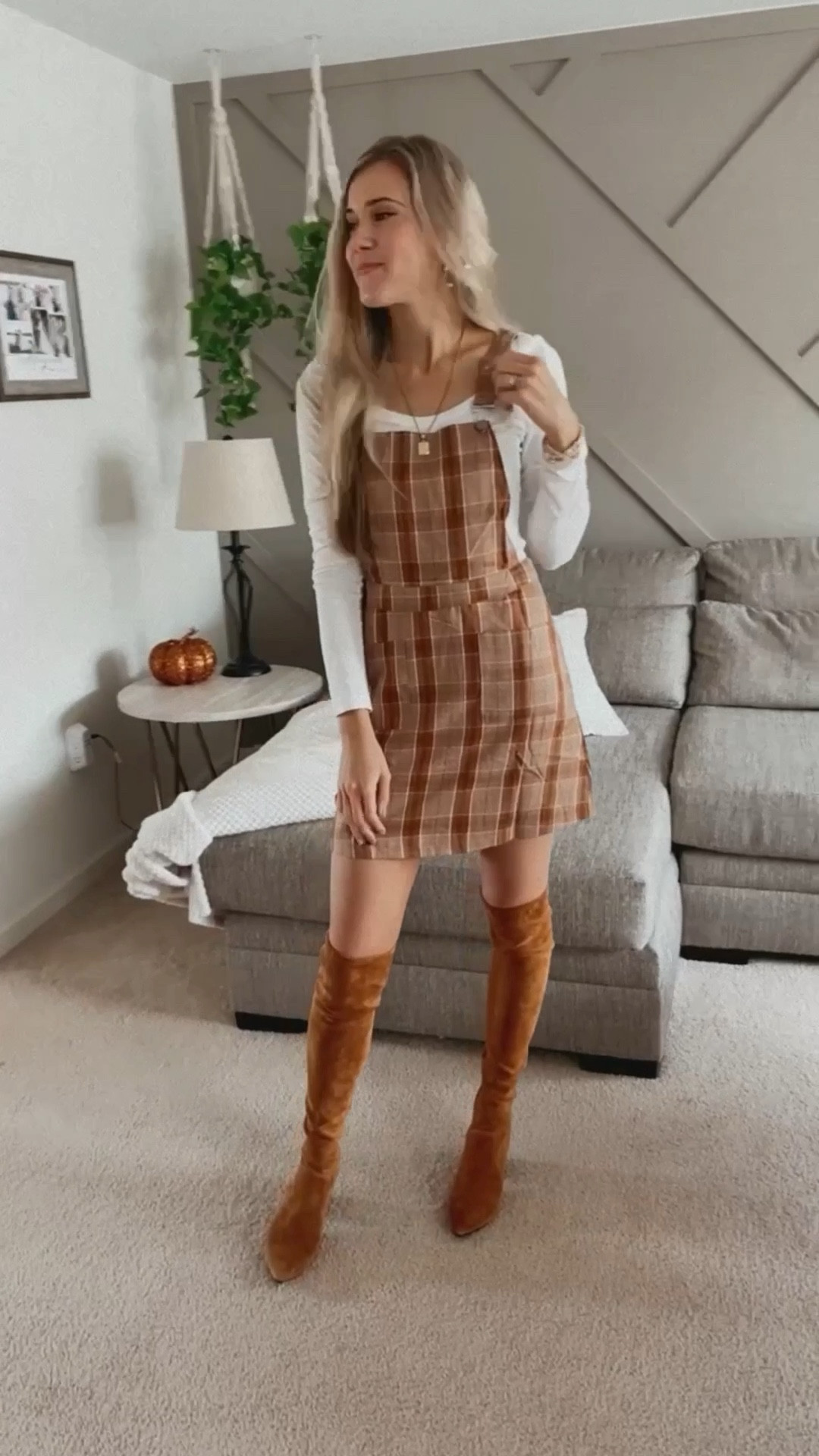 Amazon fall fashion. Fall outfit. Knee high boots. Dress. Date night. Wearing true to size small  

#LTKunder50 #LTKstyletip #LTKunder100