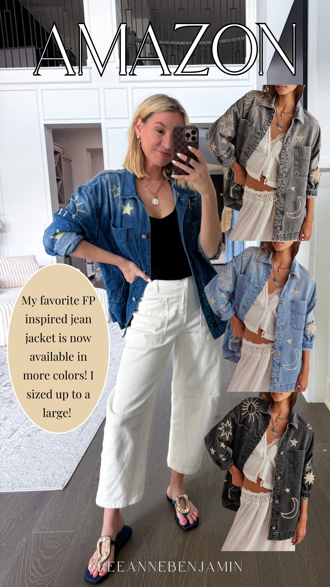 My favorite free people inspired jacket is now available in 4 different colors! I sized up to a large for the oversized look! 

#LTKMothersDay #LTKmomlife #LTKootd