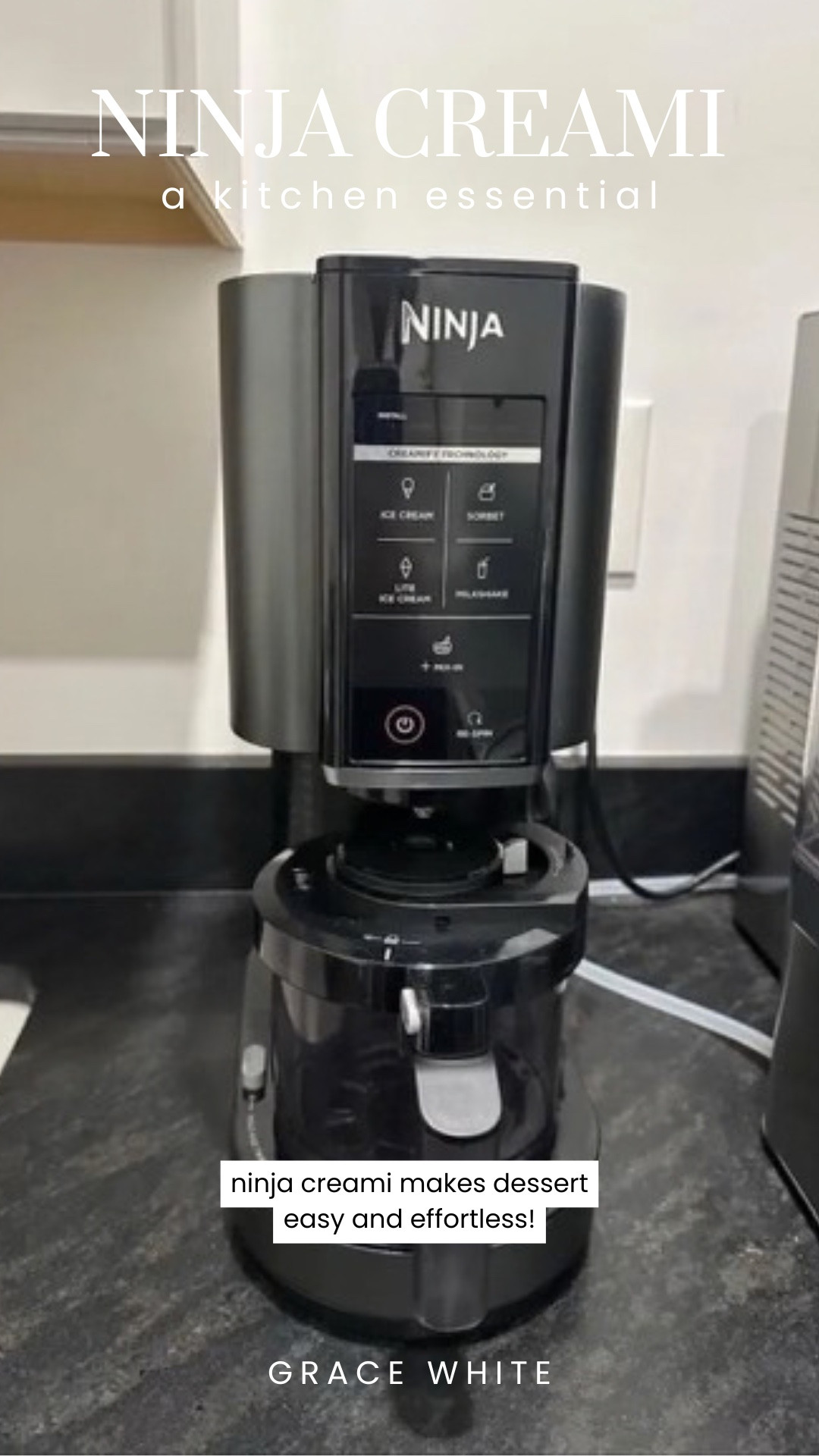 Ninja creami!!

Ninja creami, ninja creami on sale, ice cream machine, ninja, Sharkninja, fitness gifts, grace white