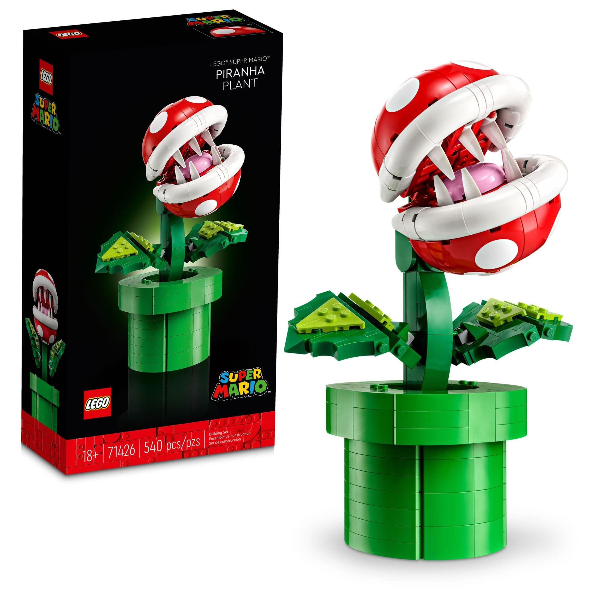 LEGO Super Mario Piranha Plant, Build and Display Super Mario Brothers Collectible for Adults and... | Amazon (US)