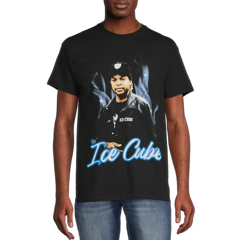 Ice Cube Men's Blue Flames Graphic Print Tee | Walmart (US)