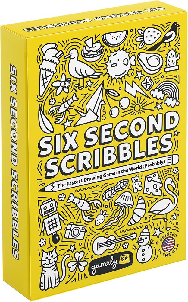 Six Second Scribbles: The frantically Fast and fantastically Fun Drawing Game | A Family Friendly... | Amazon (US)
