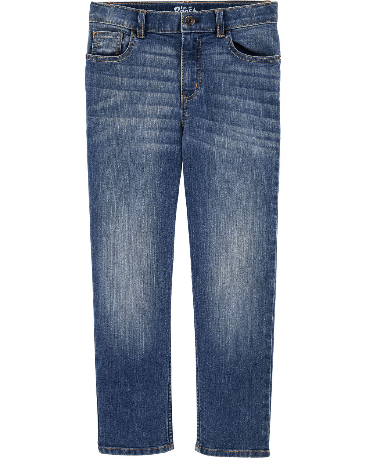 Kid Medium Blue Wash Straight-Leg Jeans - OshKosh | Carter's | Carter's