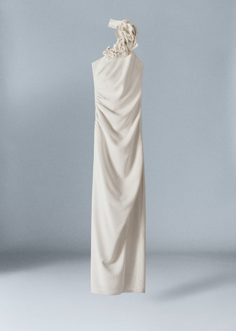 Maxi flower dress with opening -  Women | Mango USA | MANGO (US)