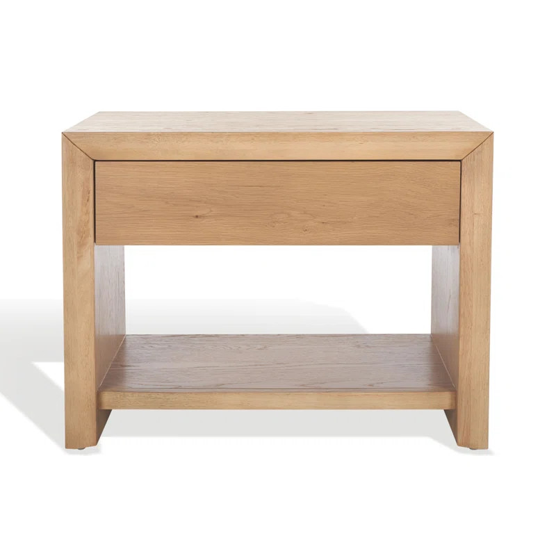 Wyat Wood 1 Drawer Nightstand | Wayfair North America