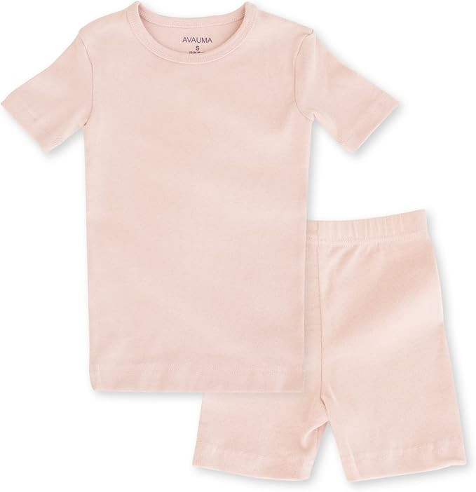 AVAUMA Baby Boys Girls Pajama Set Kids Toddler Snug fit Basic Cotton Sleepwear pjs for Daily | Amazon (US)