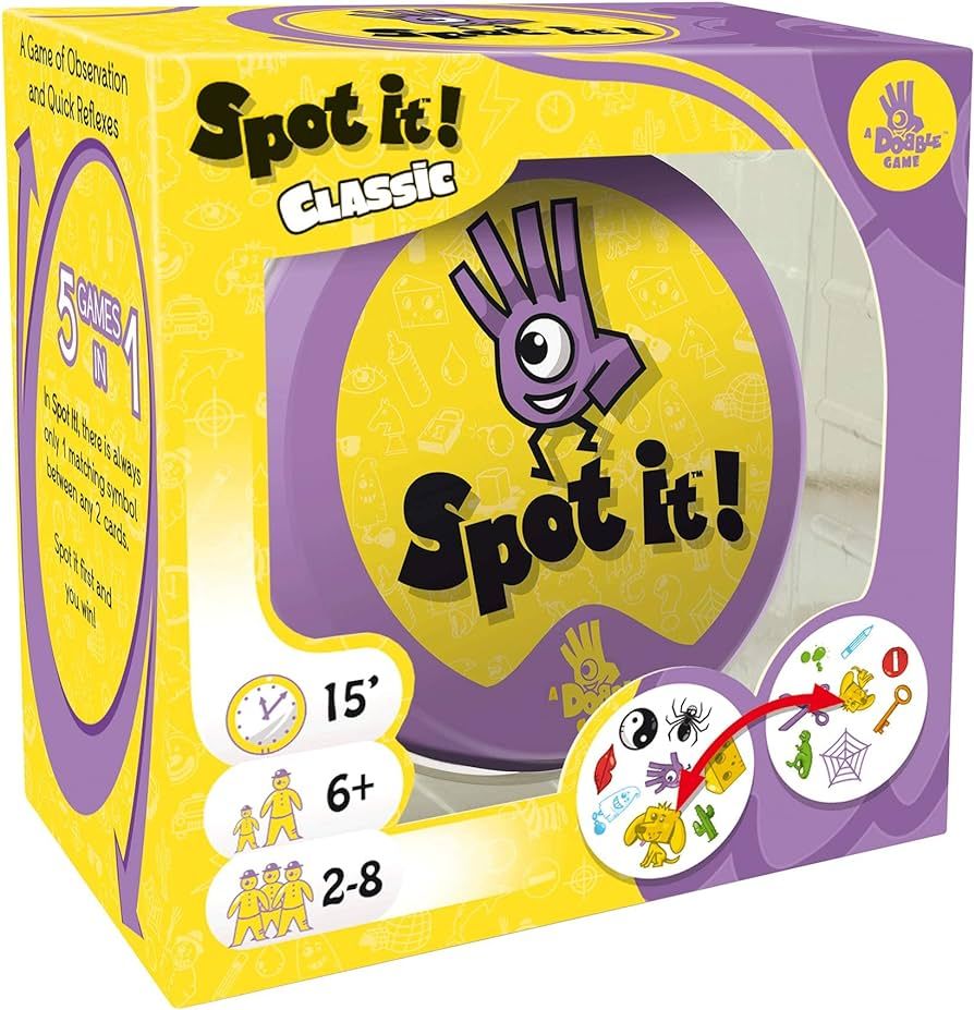 Spot It! Classic - Award-Winning Card Game with Endless Playability, Fast-Paced Observation Game ... | Amazon (US)
